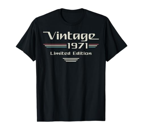 Comprar Vintage 1971 Coche Clásico Catálogo 54 Cumpleaños Camiseta Rebajas 2024 | regaloscumple.com