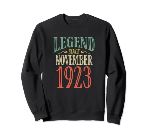 Consigue Navidad ahora Diseño cumpleaños leyenda desde noviembre 1923 Sudadera Rebajas 2025 | regaloscumple.com