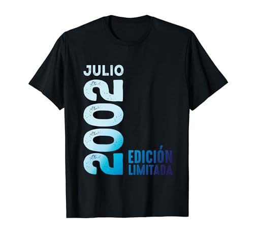 Comprar Edición Limitada Julio 2002 Retro Promoción 2002 Año 2002 Vintage 2002 Camiseta Rebajas 2024 | regaloscumple.com