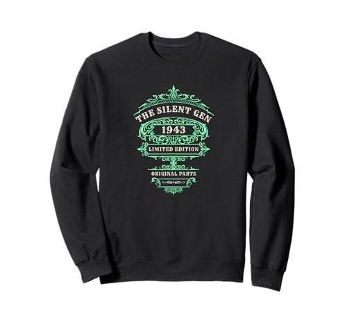 Consigue ahora THE SILENT GEN 1943 JADE GREEN CUMPLEAÑOS BlackFriday PIEZAS ORIGINALES Sudadera Ofertas 2025 | regaloscumple.com