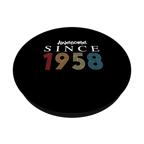 Comprar ahora Impresionante Desde 1958 Cumpleaños Vintage PopSockets PopGrip Intercambiable