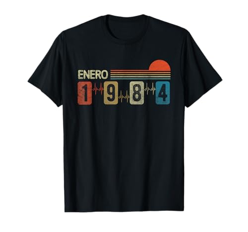Comprar Enero 1984 Vintage - 40 Años Regalo Cumpleaños Hombre Regalos Camiseta Top Precio 2024 | regaloscumple.com