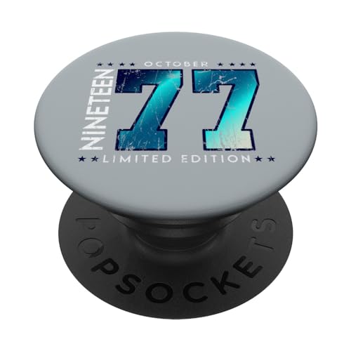 Consigue ahora 1977 octubre mes nacimiento año cumpleaños PopSockets PopGrip Intercambiable Promoción Rebajas 2024 | regaloscumple.com