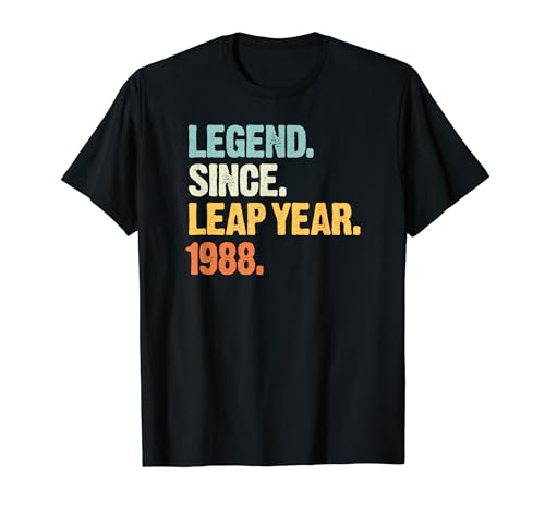 Consigue ahora Leyenda desde el Cumpleaños año bisiesto 1988 Febrero 29 Fiesta cumpleaños Camiseta Top Precio 2024 | regaloscumple.com