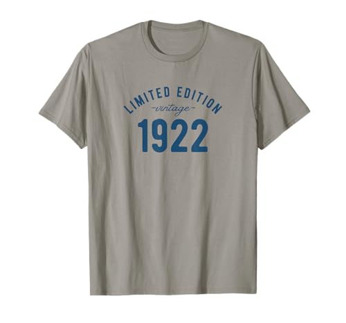 Consigue ahora Edición Navidad Limitada Vintage Cumpleaños 1922 Camiseta Top Precio 2025 | regaloscumple.com