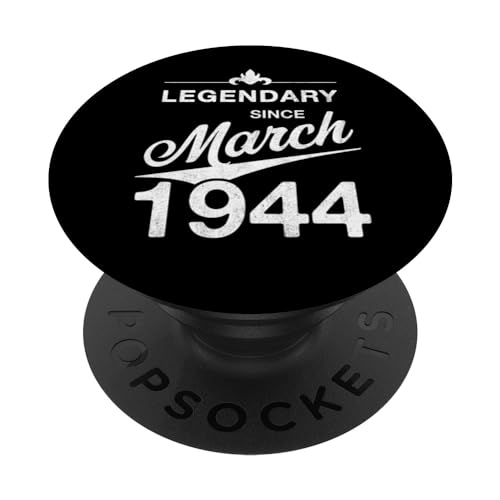 Comprar 80 cumpleaños Cumpleaños Nacido en Marzo 1944 Vintage 80 años PopSockets PopGrip Intercambiable Ofertas 2024 | regaloscumple.com