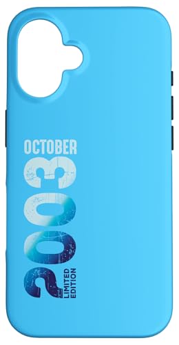 Comprar Edición Limitada Octubre 2003 Cumpleaños 2003 Carcasa para iPhone 16 Promoción Ofertas 2025 | regaloscumple.com