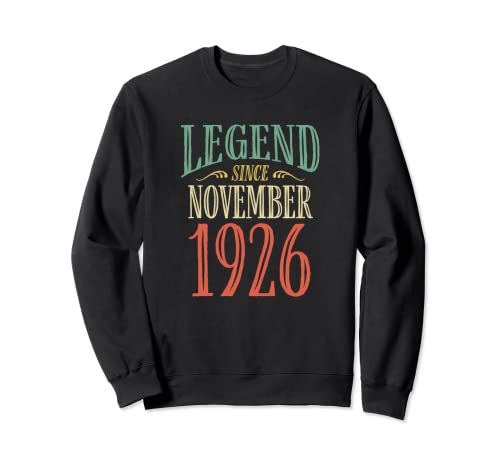 Comprar Leyenda desde noviembre Navidad 1926 Diseño cumpleaños Sudadera Top Precio 2024 | regaloscumple.com