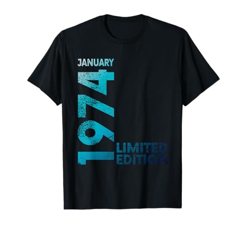 Consigue ahora 50 cumpleaños 50 años hombre mujer I Enero Catálogo 1974 regalo Camiseta Rebajas 2024 | regaloscumple.com