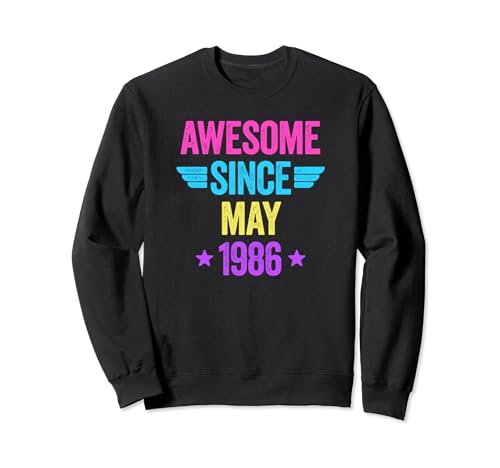 Comprar Awesome Since Promoción May 1986 Sudadera Ofertas 2024 | regaloscumple.com