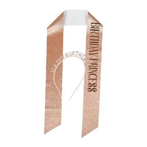 Comprar WRITWAA 1 Juego De De Cumpleaños Cinturón Diadema Banda De Cumpleaños Decoraciones De Cumpleaños Accesorios De Promoción Cumpleaños Para Mujeres Accesorio Para El Cabello De Fiesta Top Precio 2025 | regaloscumple.com