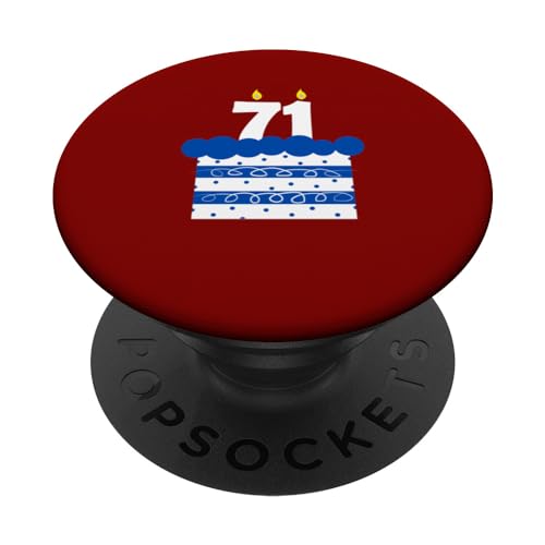 Comprar Catálogo Vela Cumpleaños número setenta y uno 71 años PopSockets PopGrip Intercambiable Rebajas 2025 | regaloscumple.com