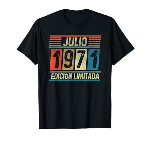 Comprar Julio 1971 Vintage - 52 Años Regalo Cumpleaños Hombre Camiseta Regalos Rebajas 2024 | regaloscumple.com