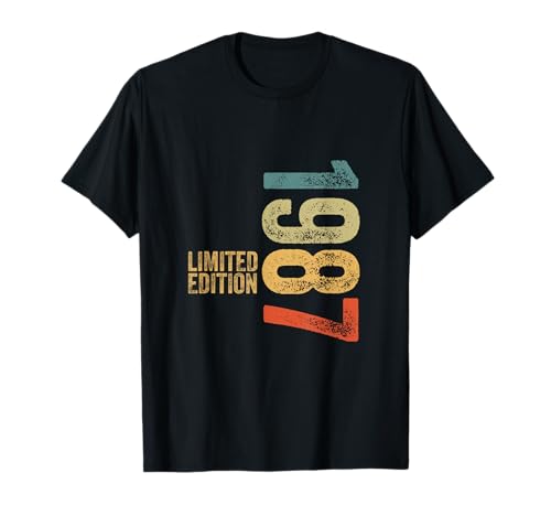 Consigue ahora 1987 Edición Limitada Cumpleaños Vintage Limited Edition Camiseta Navidad Ofertas 2024 | regaloscumple.com
