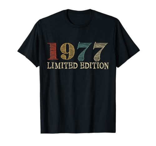 Comprar 45 cumpleaños damas hombres 45 años 1977 divertido regalo Camiseta Top BlackFriday Precio 2023 | regaloscumple.com
