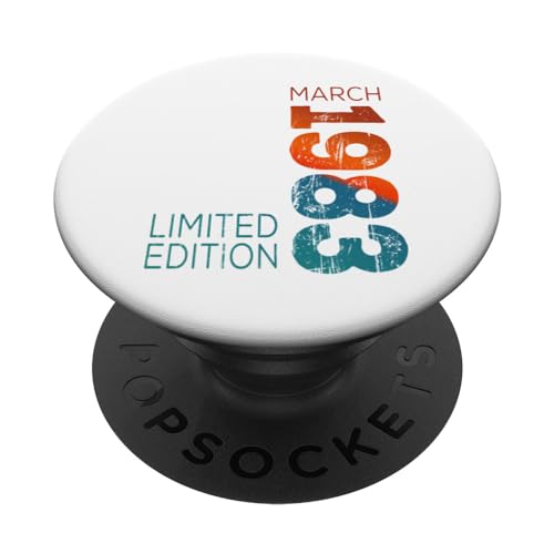 Consigue Promoción ahora Marzo 1983 Año 1983 Retro 1983 Vintage 1983 Edición PopSockets PopGrip Intercambiable Rebajas 2024 | regaloscumple.com
