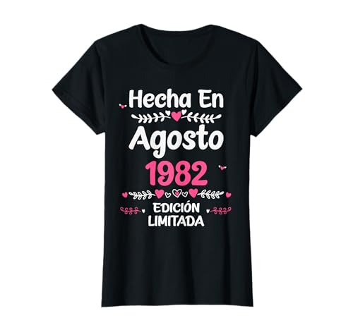 Comprar 41 Años Regalo Cumpleaños 1982 Mujer 41 Años Catálogo Agosto Camiseta Ofertas 2024 | regaloscumple.com