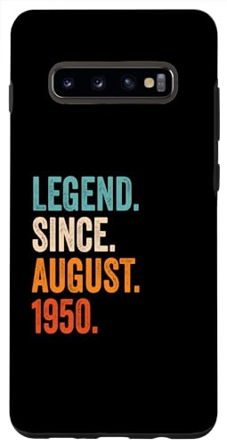 Consigue ahora Carcasa para Galaxy S10+ Legend Since August Navidad 1950 años 74 aniversario cumpleaños Top Precio 2024 | regaloscumple.com