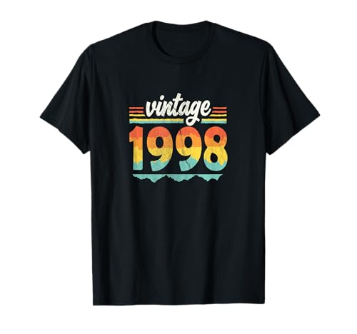 Comprar Vintage Regalos 1998 Retro Cumpleaños Idea regalo Camiseta Ofertas 2025 | regaloscumple.com