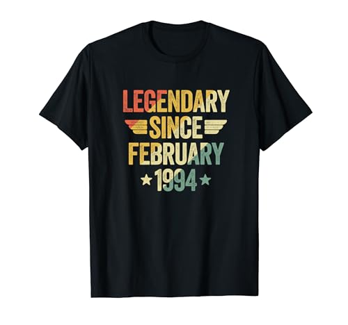 Comprar Legendary Since Ideas para regalar February 1994 Camiseta Top Precio 2024 | regaloscumple.com