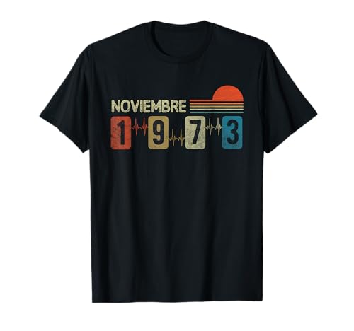 Comprar Noviembre 1973 Vintage - 51 Cumpleaños Años Regalo Cumpleaños Hombre Camiseta Rebajas 2025 | regaloscumple.com
