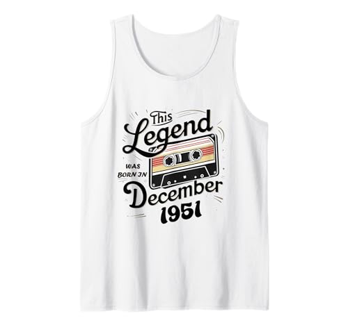 Consigue ahora Esta leyenda nació en diciembre 1951 cumpleaños hombre impresionante Ideas para regalar Camiseta sin Mangas Ofertas 2024 | regaloscumple.com