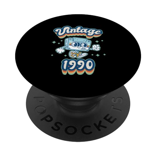 Comprar 1990 Vintage Cumpleaños Retro Edición Limitada Hombres Mujer PopSockets PopGrip Regalos Intercambiable Top Precio 2024 | regaloscumple.com