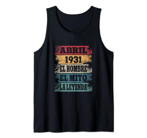 Consigue ahora Hombre 91 Cumpleaños Promoción Regalo Años Divertido Decoración Abril 1931 Camiseta sin Mangas Ofertas 2024 | regaloscumple.com