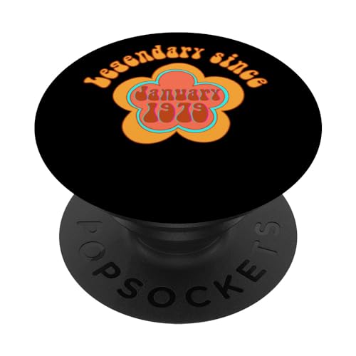 Comprar Nacido en enero 1979 Cumpleaños Legendario Cumpleaños desde 1979 PopSockets PopGrip Intercambiable Ofertas 2025 | regaloscumple.com