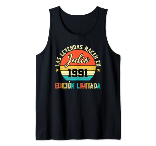 Consigue ahora Las Leyendas Regalos NACEN en Julio 1991 30 cumpleaños Camiseta sin Mangas Rebajas 2024 | regaloscumple.com