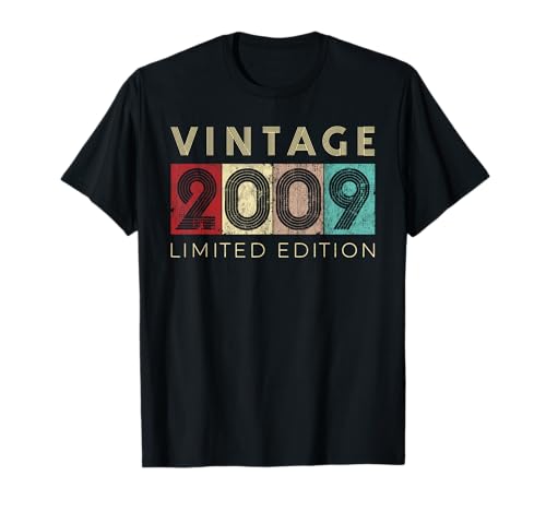 Consigue ahora Retro 16 años Vintage BlackFriday 2009 Edición Limitada Cumpleaños Camiseta Top Precio 2025 | regaloscumple.com