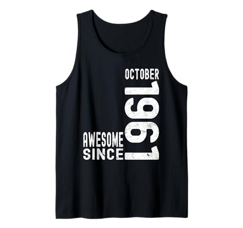 Comprar Impresionante desde octubre 1961 nacido en BlackFriday 1961 cumpleaños octubre Camiseta sin Mangas Top Precio 2025 | regaloscumple.com