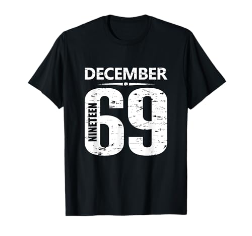 Comprar Regalo 50 Navidad cumpleaños año 1969 diciembre Camiseta Ofertas 2025 | regaloscumple.com