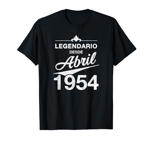 Comprar 70 cumpleaños Nacido en Abril 1954 Vintage 70 años Camiseta BlackFriday Ofertas 2024 | regaloscumple.com
