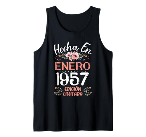 Consigue Navidad ahora Hecha En Enero 1957 Mujer Regalo 67 Años Cumpleaños Camiseta sin Mangas Rebajas 2024 | regaloscumple.com