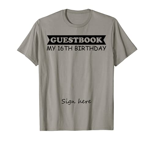 Comprar Libro Promoción visitas - Mi cumpleaños 16 Camiseta Top Precio 2024 | regaloscumple.com