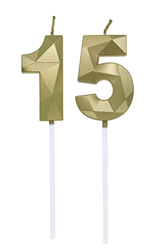 Consigue ahora Ideas para regalar Velas Cumpleaños Número 1 y 5 Vela para 15 Años Cumpleaños Decoracion Tartas Cumpleaños Toppers Pastel Decorativo para Fiesta Cumpleaños y Celebración del 51 Aniversario Bodas Oro Top Precio 2024 | regaloscumple.com