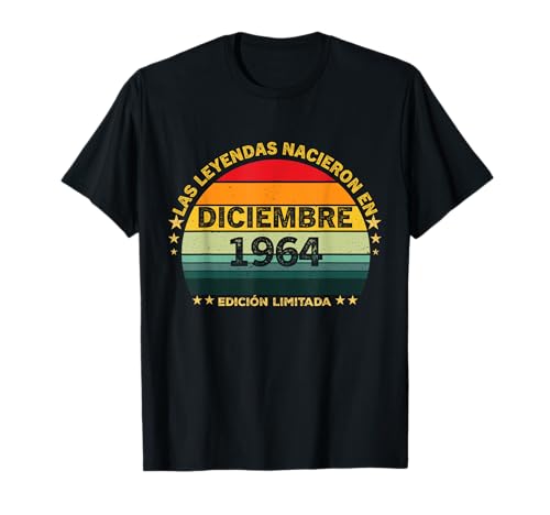 Consigue ahora Cumpleaños 60 Años Cumpleaños Vintage Nacido En Diciembre 1964 Camiseta Top Precio 2025 | regaloscumple.com