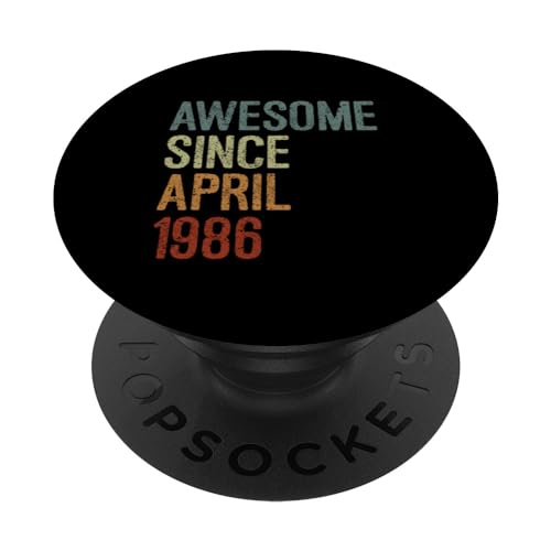 Consigue ahora Impresionante desde abril 1986 Ideas para regalar regalo cumpleaños divertido retro PopSockets PopGrip Intercambiable Rebajas 2024 | regaloscumple.com