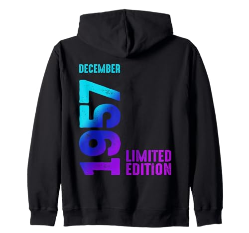 Comprar Edición Navidad Limitada Diciembre 1957 Cumpleaños 1957 Sudadera con Capucha Top Precio 2025 | regaloscumple.com