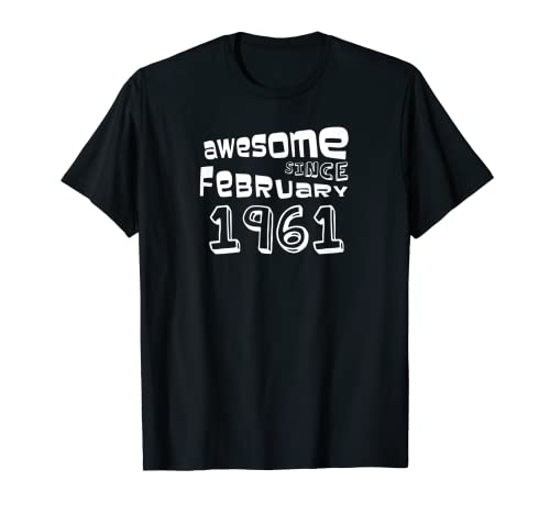 Comprar Vintage impresionante desde febrero 1961 cumpleaños Promoción cumpleaños Camiseta Top Precio 2024 | regaloscumple.com