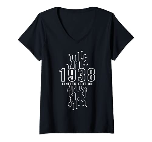 Comprar Mujer Cumpleaños 1938 Edición limitada Regalo Usado Gaming Vintage Camiseta Ideas para regalar Cuello V Ofertas 2024 | regaloscumple.com