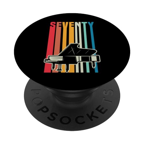 Consigue ahora Fiesta Cumpleaños cumpleaños pianista retro para pianista 70 años PopSockets PopGrip Intercambiable Top Precio 2024 | regaloscumple.com