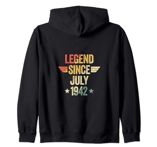 Comprar Legend Since July 1942 Sudadera BlackFriday con Capucha Rebajas 2024 | regaloscumple.com