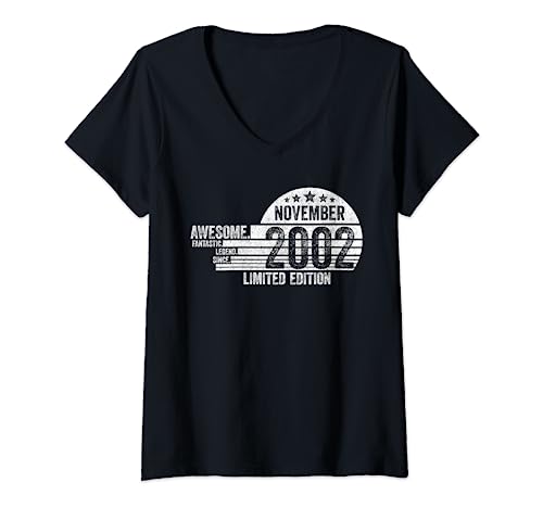 Comprar Regalo De Cumpleaños Impresionante Desde Noviembre 2002 Cumpleaños Camiseta Cuello V Top Precio 2024 | regaloscumple.com