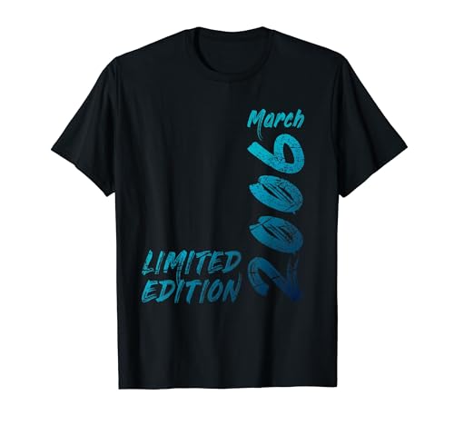 Consigue ahora 18 cumpleaños 18 años hombre mujer I Marzo Navidad 2006 regalo Camiseta Top Precio 2024 | regaloscumple.com