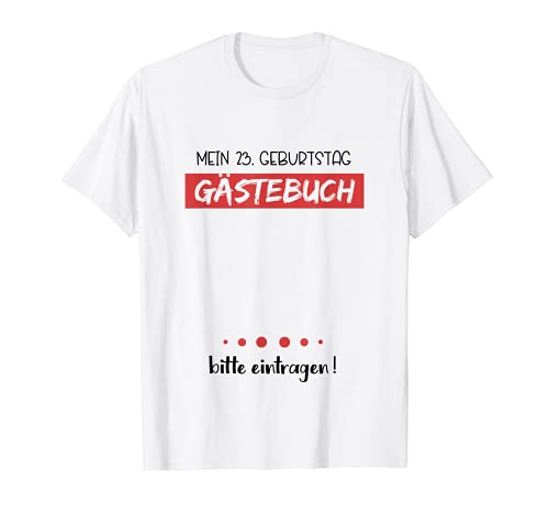 Comprar Libro visitas para fiesta BlackFriday cumpleaños 23 años Camiseta Rebajas 2024 | regaloscumple.com