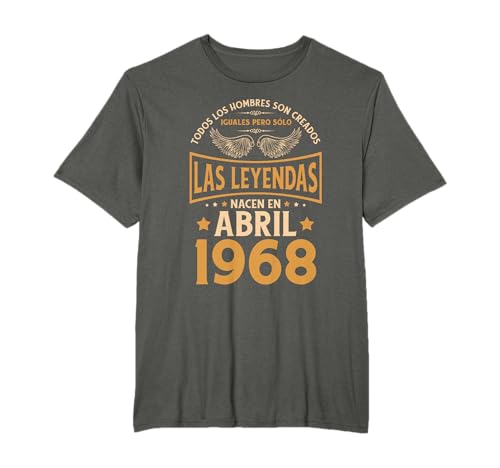 Comprar Regalos Cumpleaños Hombre Regalos Las Leyendas Abril 1968 Camiseta Top Precio 2024 | regaloscumple.com