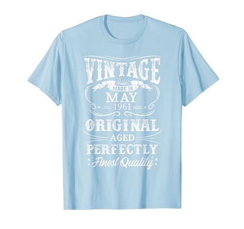 Consigue ahora Vintage Mayo 1961 Legendario Desde Mayo 1961 Cumpleaños Camiseta Rebajas 2023 | regaloscumple.com