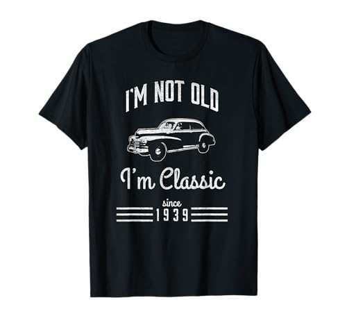 Comprar Not Old BlackFriday Classic Car Funny T-Shirt Regalo 80 cumpleaños 1939 Camiseta Rebajas 2025 | regaloscumple.com